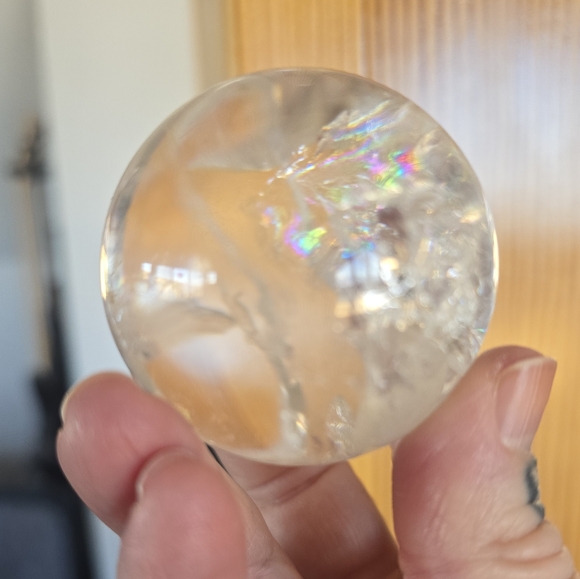 Other - Quartz Crystal Sphere loads of fairy Rainbow Inclusions